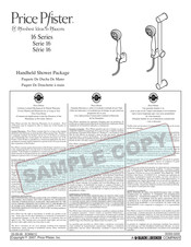 Price Pfister 16 Serie Manual De Instrucciones