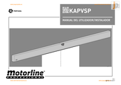 Motorline professional KAPVSP Manual Del Utilizador/Instalador