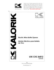 Kalorik CKS 36812 Manual Del Usuario