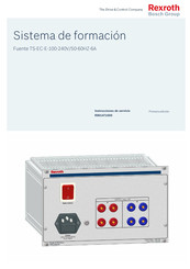 Bosch Rexroth Fuente TS-EC-E-100-240V/50-60HZ-6A Instrucciones De Servicio