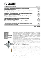 CALEFFI 523090 Manual De Instrucciones