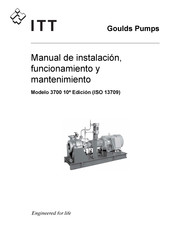 ITT Goulds Pumps 3700 Manual De Instalación, Funcionamiento Y Mantenimiento