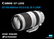 Canon EF100-400mm f/4.5-5.6L IS II USM Manual De Instrucciones