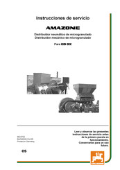 Amazone ED 02 Instrucciones De Servicio