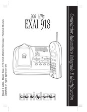 Uniden EXAI 918 Guía De Operación