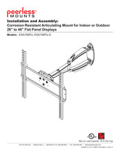 PEERLESS Mounts ESA746PU-S Instalación Y Montaje