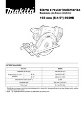 Makita 5620D Manual De Instrucciones