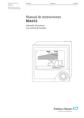 Endress+Hauser RIA452 Manual De Instrucciones