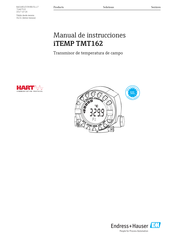 Endress+Hauser iTEMP TMT162 Manual De Instrucciones