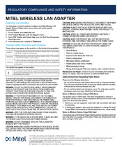 Mitel MTL-300AN Información De Seguridad Y Cumplimiento Normativo