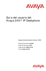 Avaya 2007 IP Deskphone Guia Del Usuario