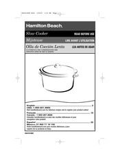 Hamilton Beach SC08 Manual Del Usuario