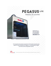 MAKER PEGASUS lite Manual De Usuario