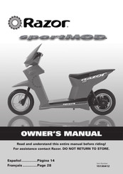 Razor sportMod 15130412 Manual Del Usuario