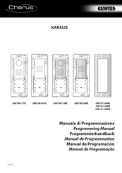 Gewiss Chorus Karalis GW19011TG Manual Del Usuario