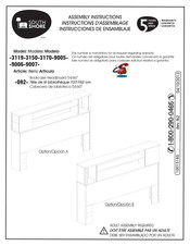 South Shore 9006 Instrucciones De Ensamblaje