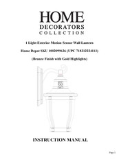 Home Decorators Collection SKU 1002099626 Manual De Instrucciones