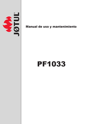 Jotul PF1033 Manual De Uso Y Mantenimiento