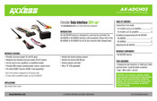 Metra Electronics Axxess AX-ADCH03 Instrucciones De Instalación