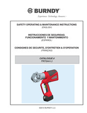 Burndy PAT644-LI Strucciones De Seguridad, Funcionamiento Y Mantenimiento