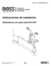 Boss Snowplow RT3EXT Instrucciones De Instalación