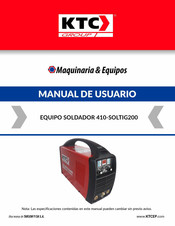 KTC 410-SOLTIG200 Manual De Usuario