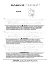 Sanus VISIONMOUNT LR1A Manual De Instrucciones