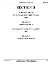Pegasus S52 Instrucciones De Instalación