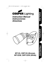 Cooper Lighting CMT125W Instrucciones