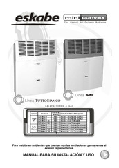 Eskabe mini convex Siglo 21 Serie Manual De Instalacion Y Uso