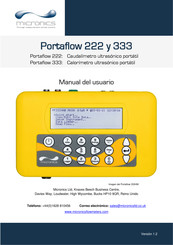 Micronics Portaflow 222 Manual Del Usuario