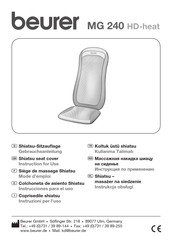 Beurer MG 240 Instrucciones De Uso