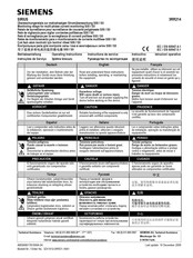 Siemens SIRIUS 3RU29.6-3AA01 Instrucciones De Operación