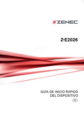 ZENEC Z-E2026 Guía De Inicio Rápido Del Dispositivo