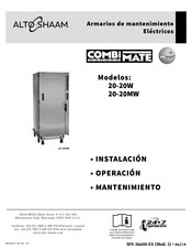 Alto-Shaam 20-20W Manual De Instalación, Operación Y Mantenimiento