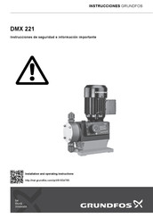 Grundfos DMX 221 Instrucciones De Seguridad E Información Importante