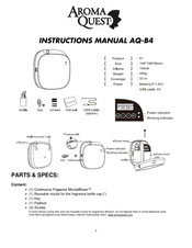 Aroma Quest AQ-B4 Manual De Instrucciones