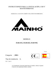 Mainho ELB-93G Instrucciones Para La Instalación, Uso Y Mantenimiento