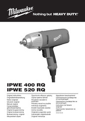 Milwaukee IPWE 400 RQ Manual Original