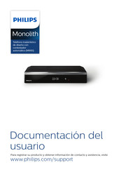 Philips Monolith M9951B/01 Documentación Del Usuario