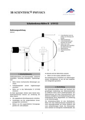 3B SCIENTIFIC PHYSICS U19153 Instrucciones De Uso