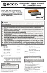 Ecco REFLEX 5500 Serie Instrucciones De Instalación Y Funcionamiento