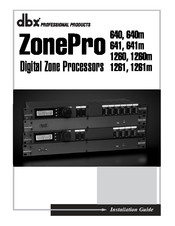 dbx ZonePRO 641 Manual Del Usuario