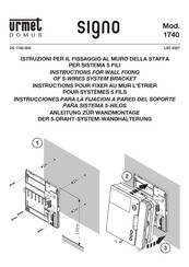 Urmet Domus signo 1740 Manual De Instrucciones