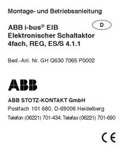 ABB i-bus ES/S 4.1.1 Instrucciones De Instalación Y Funcionamiento