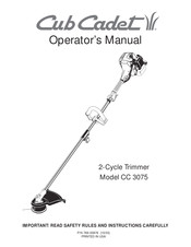 Cub Cadet CC 3075 Manual Del Operador