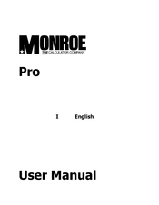 Monroe Pro Manual Del Usuario