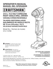 Craftsman 315.115760 Manuel Del Operador