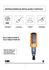 CILIT MULTIPUR AP Instrucciones De Instalación Y Servicio