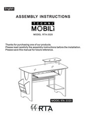 Techni Mobili RTA-3325 Instrucciones De Montaje